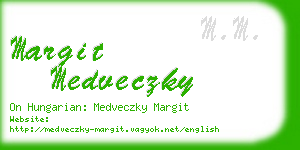 margit medveczky business card